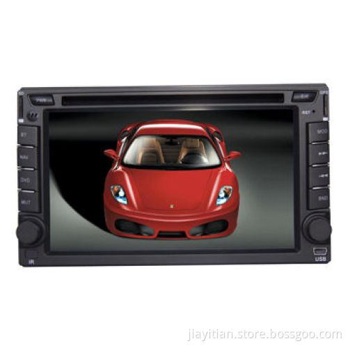 Double-din Universal Car DVD Player with 6.2-inch Touchscreen, Supports Bluetooth, TV, GPS, iPod